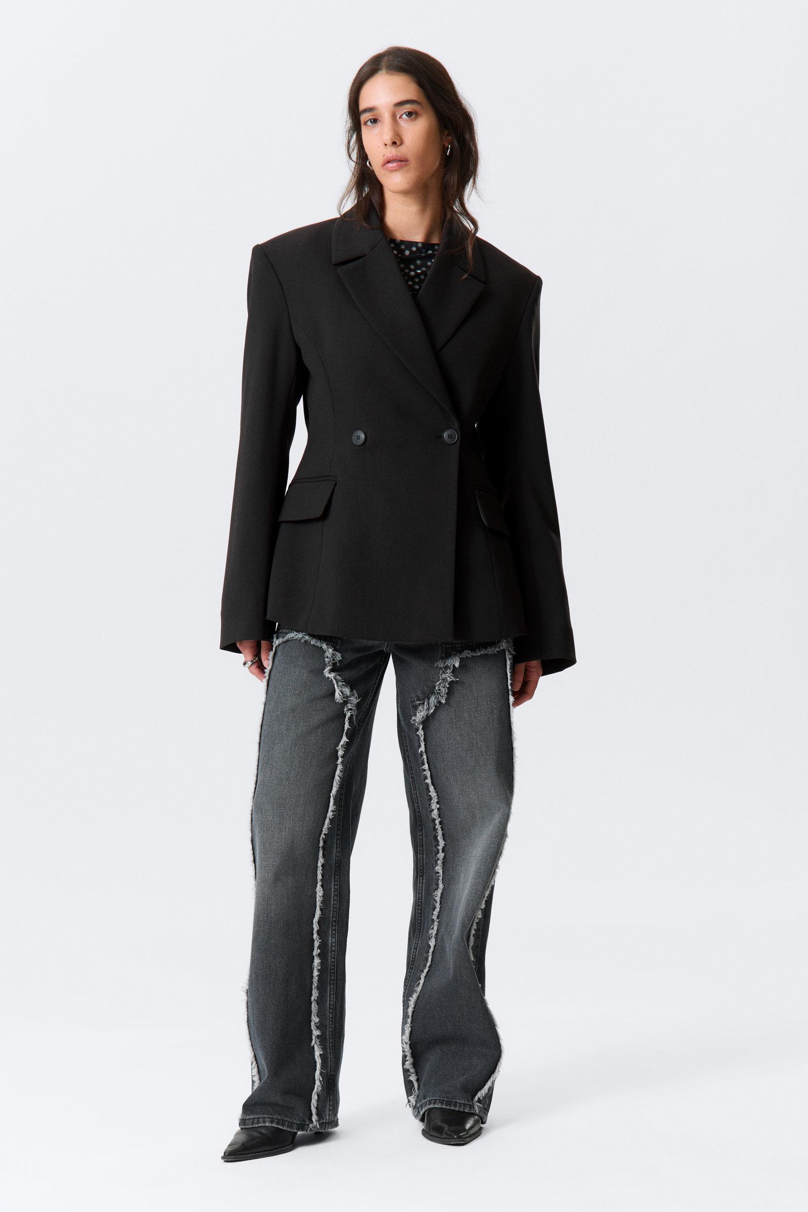 Single-Breasted Oversized Tiger Printed Blazer 3