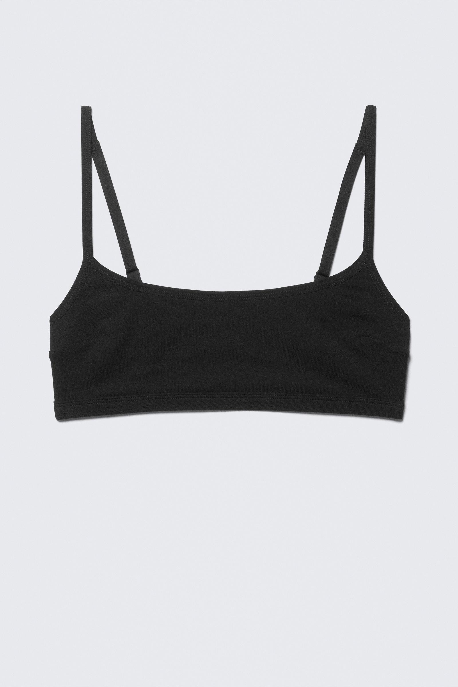 Inez Scooped Cotton Bralette 1