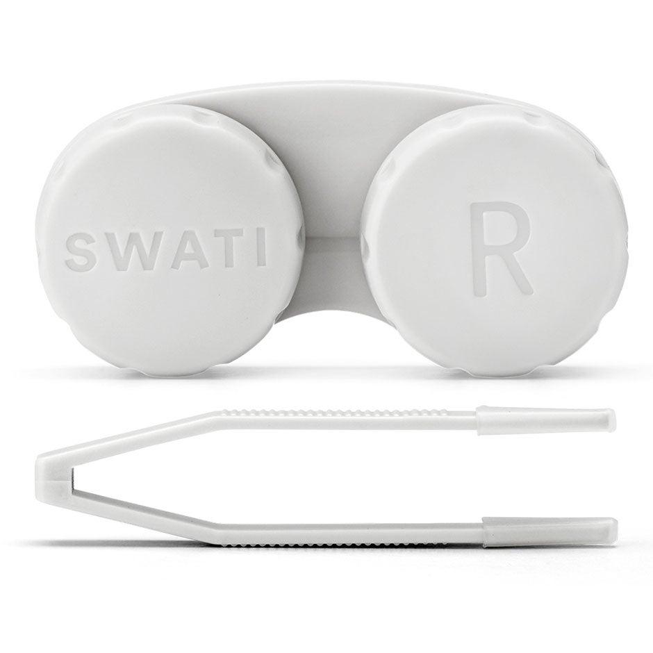 SWATI Cosmetics Lens Case & Tweezers Grey Grey 1